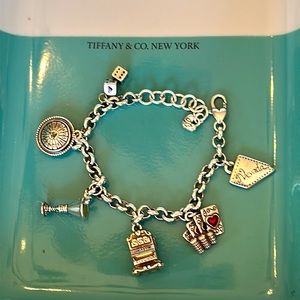 Brighton NEVADA Charm Bracelet martini cards poker chips roulette wheel dice